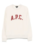 A.P.C. logo-print crew neck sweatshirt