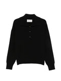 AMI Paris button-up high-neck jumper
