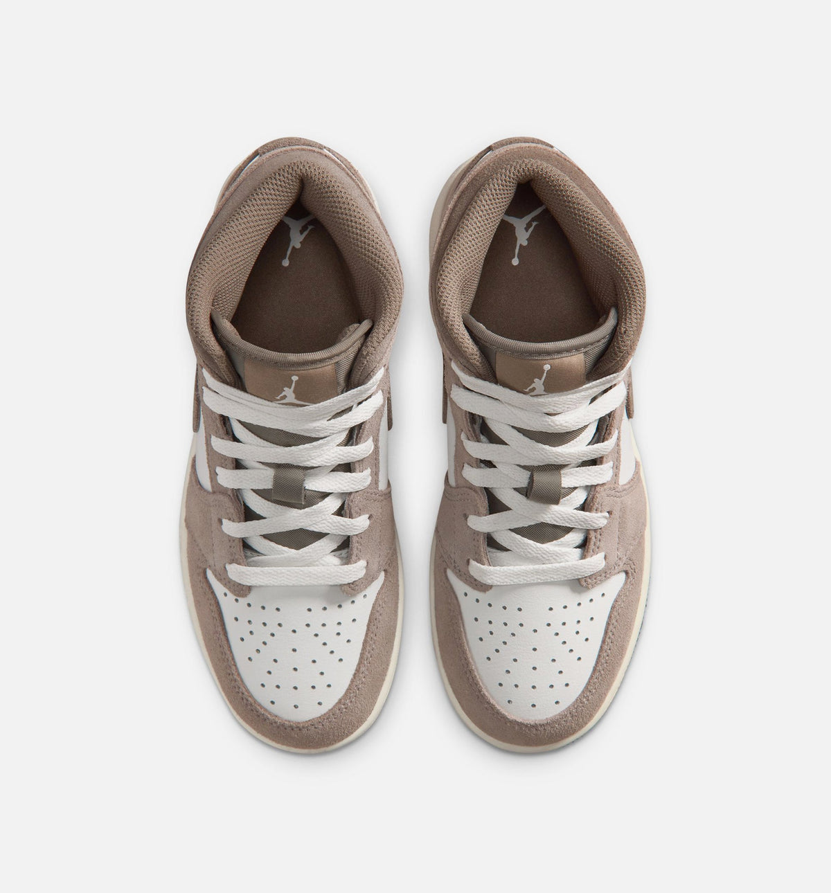 Air Jordan 1 Mid | Big Kids' Lifestyle Shoe | Enigma Stone/Olive Grey/Summit White