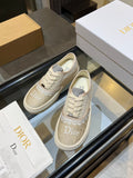 Dior Embroidered Canvas Low-Top Sneakers